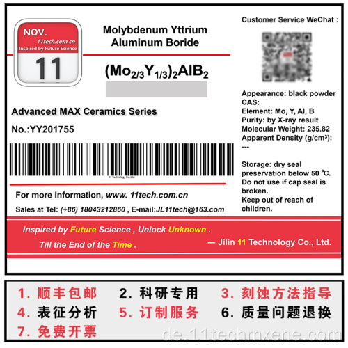 Innovative Materialien (MO2/3Y1/3) 2ALB2 Schwarzpulver